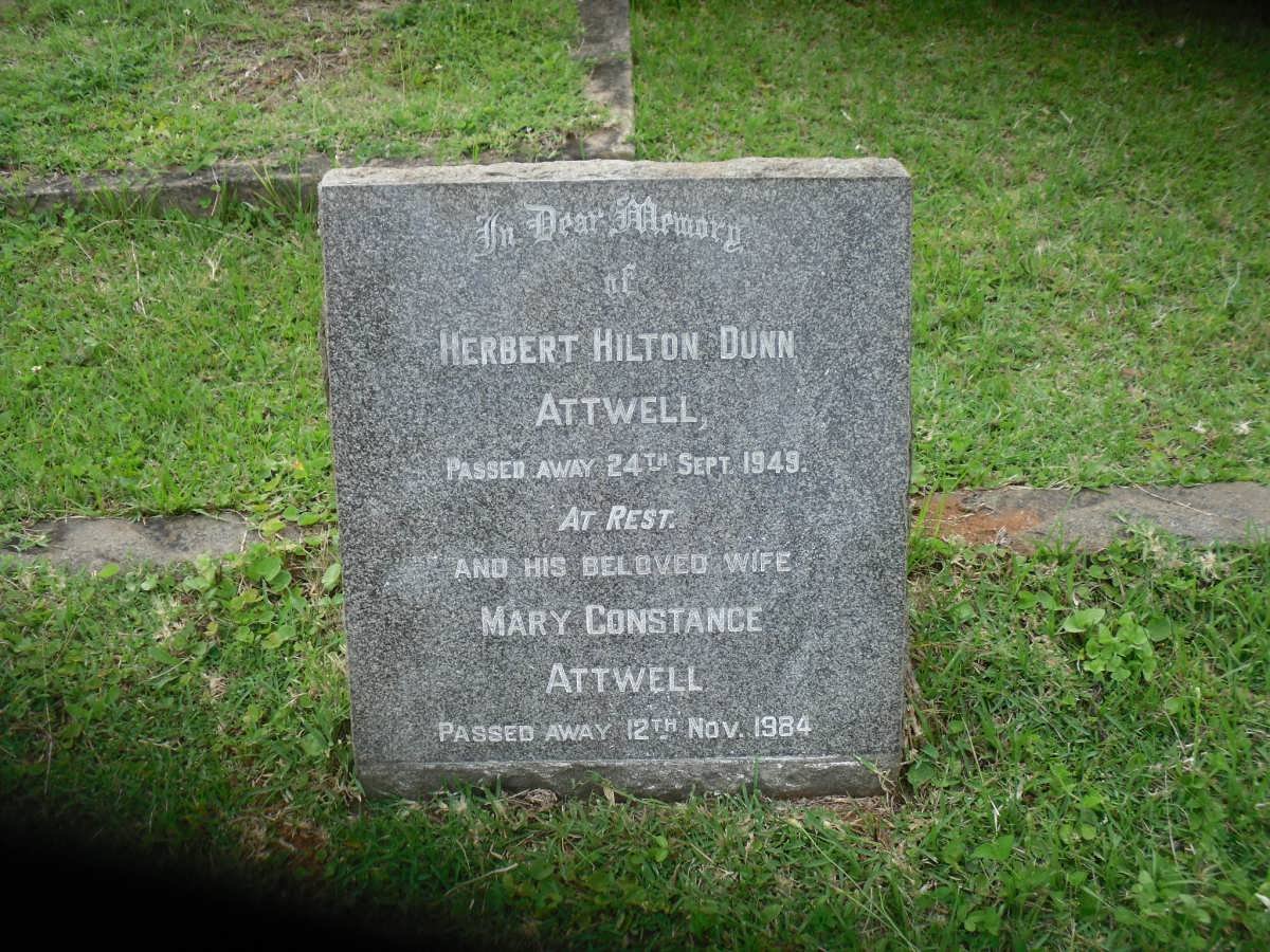 ATTWELL Herbert Hilton Dunn -1949 &amp; Mary Constance -1984