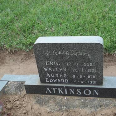 ATKINSON Eric -1932 :: ATKINSON Walter -1951 :: ATKINSON Agnes 1979 :: ATKINSON Edward -1981 