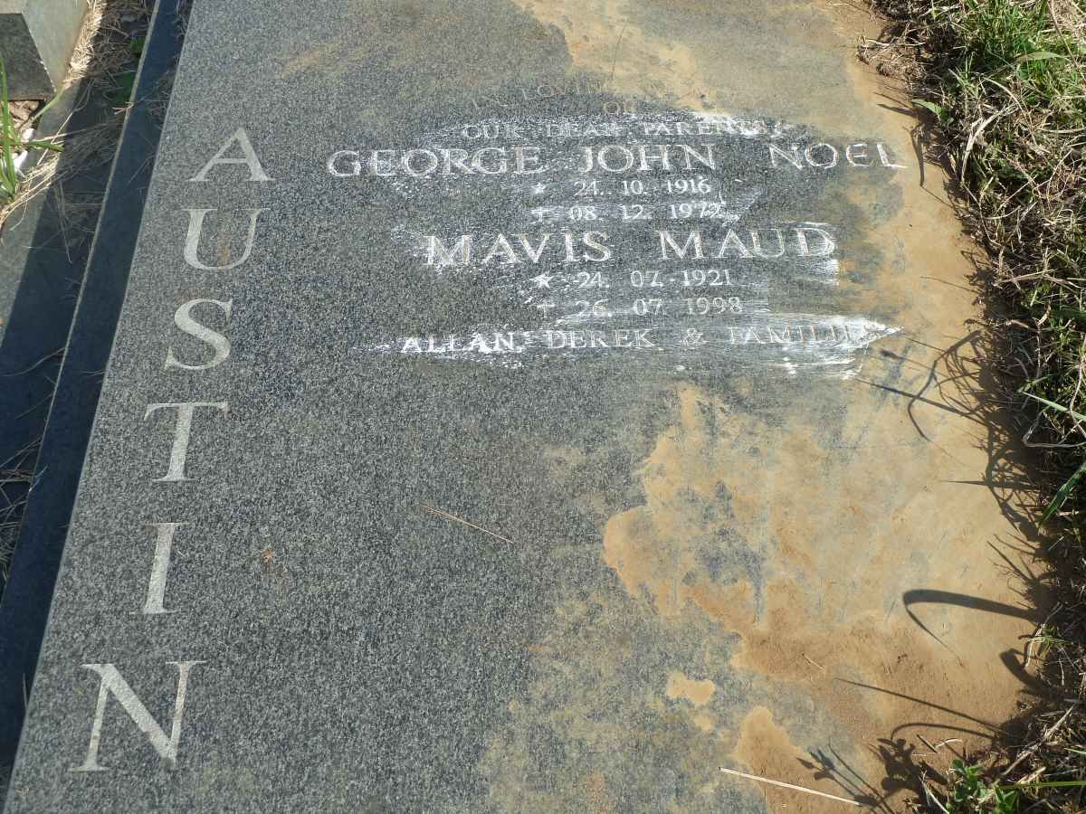 AUSTIN George John Noel 1916-1972 &amp; Mavis Maud 1921-1998