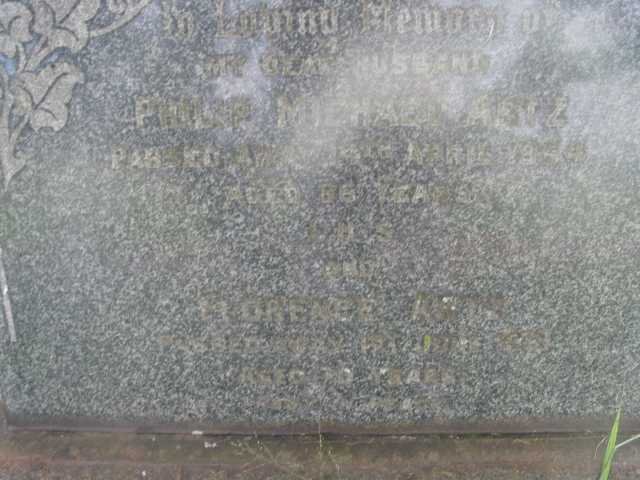 ARTZ Phillip Michael 1954 &amp; Florence formerly RAPLEY nee HANN -1961
