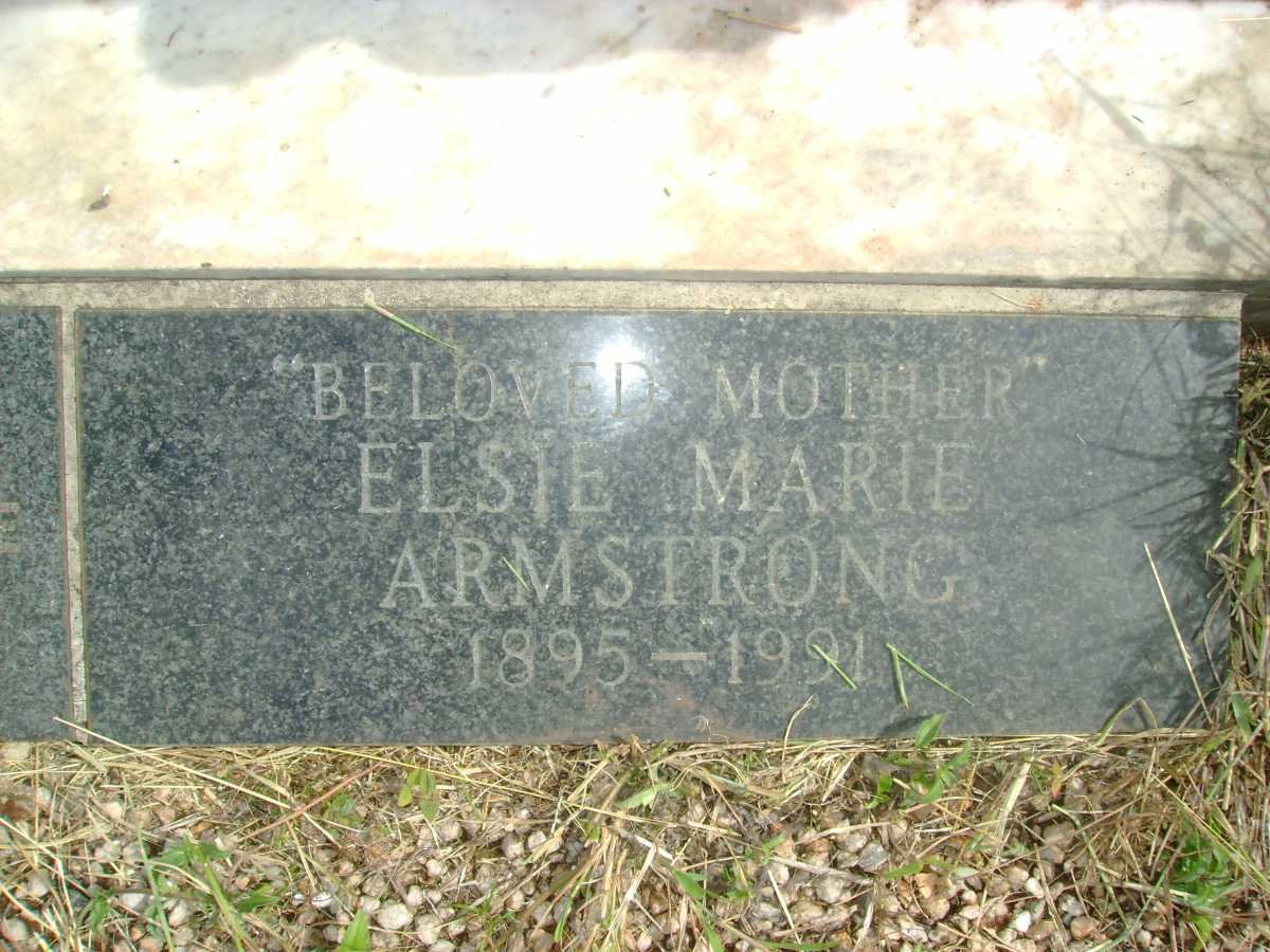 ARMSTRONG Elsie Marie 1895-1991