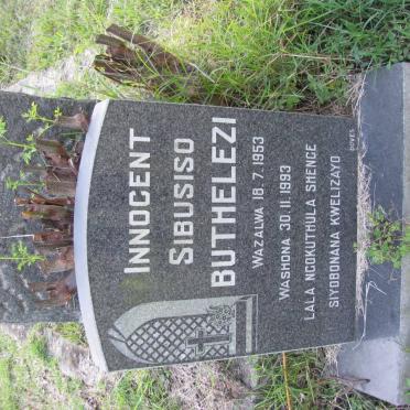 BUTHELEZI Innocent Sibusiso 1953-1993