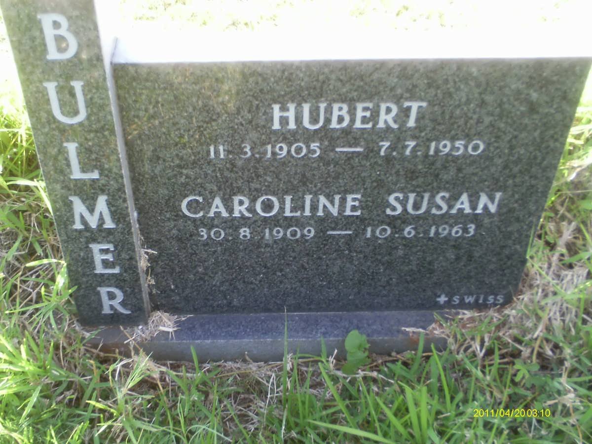 BULMER Hubert 1905-1950 &amp; Caroline Susan 1909-1963