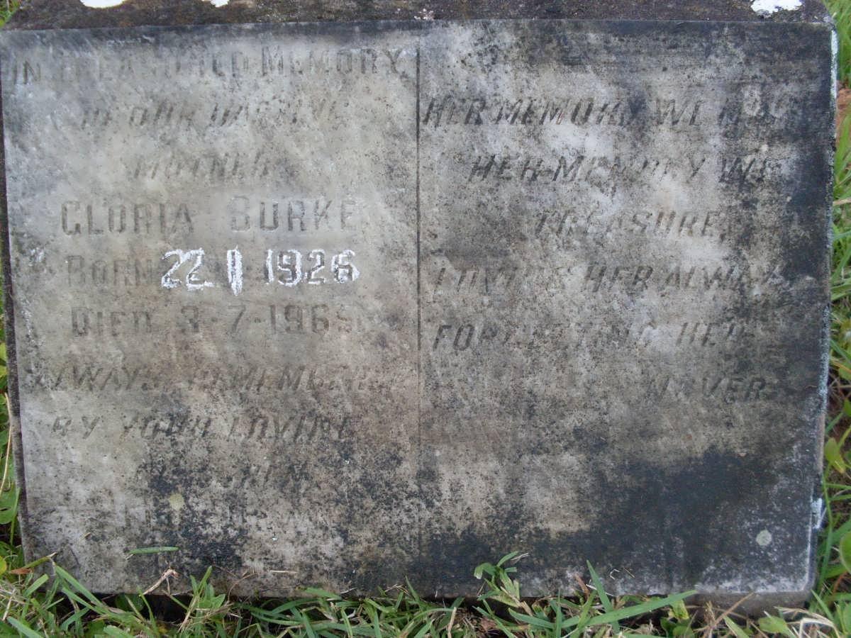BURKE Gloria 1926-1965