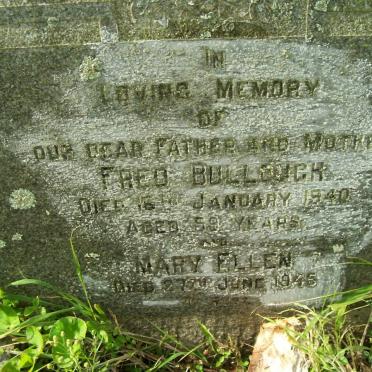 BULLOUGH Fred -1940 &amp; Mary Ellen -1945