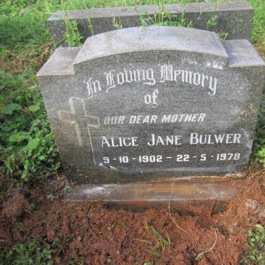 BULWER Alice Jane 1902-1978