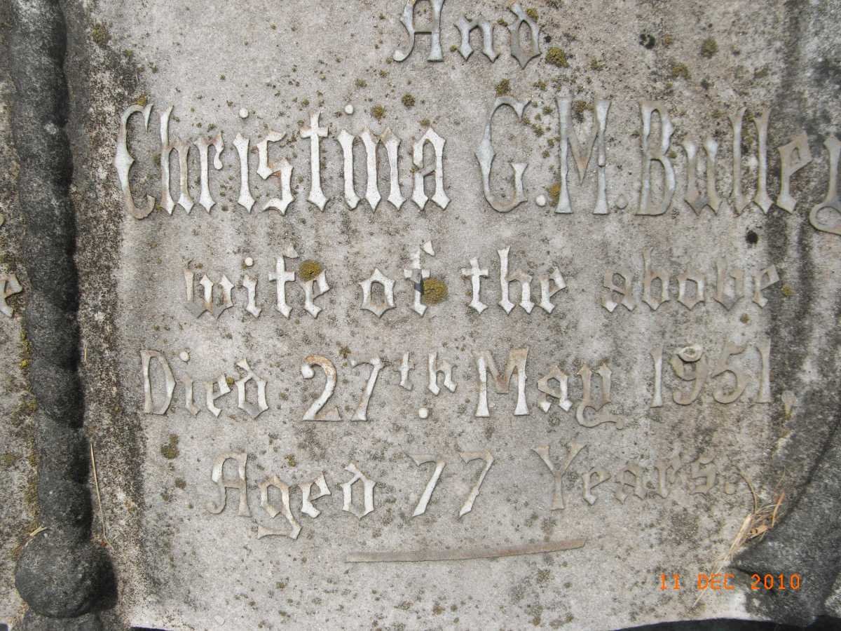 BULLEY Christina G.M. -1951