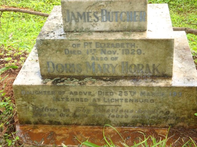 BUTCHER James -1929 :: HORAK Doris Mary -1930