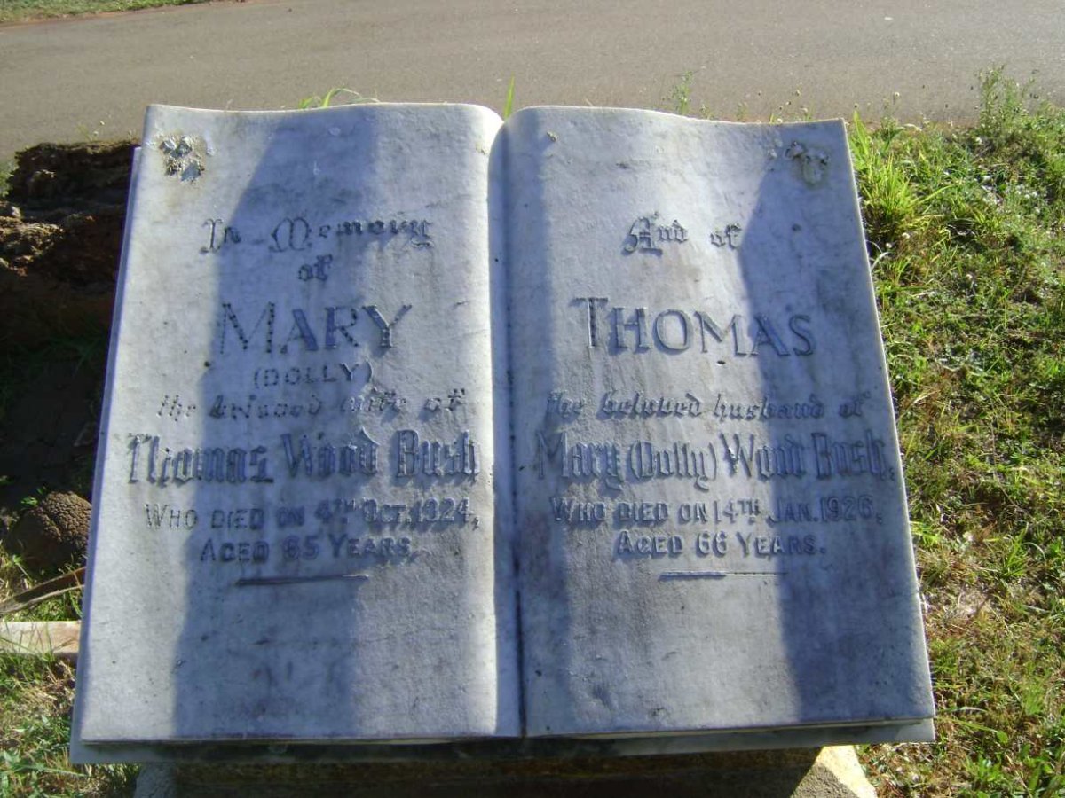 BUSH Thomas -1926, WOOD &amp; Mary -1924