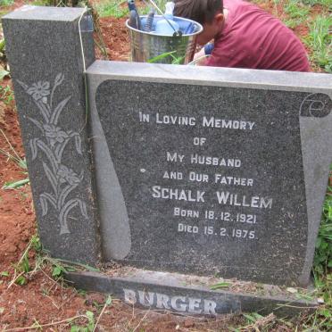 BURGER Schalk Willem 1921-1975