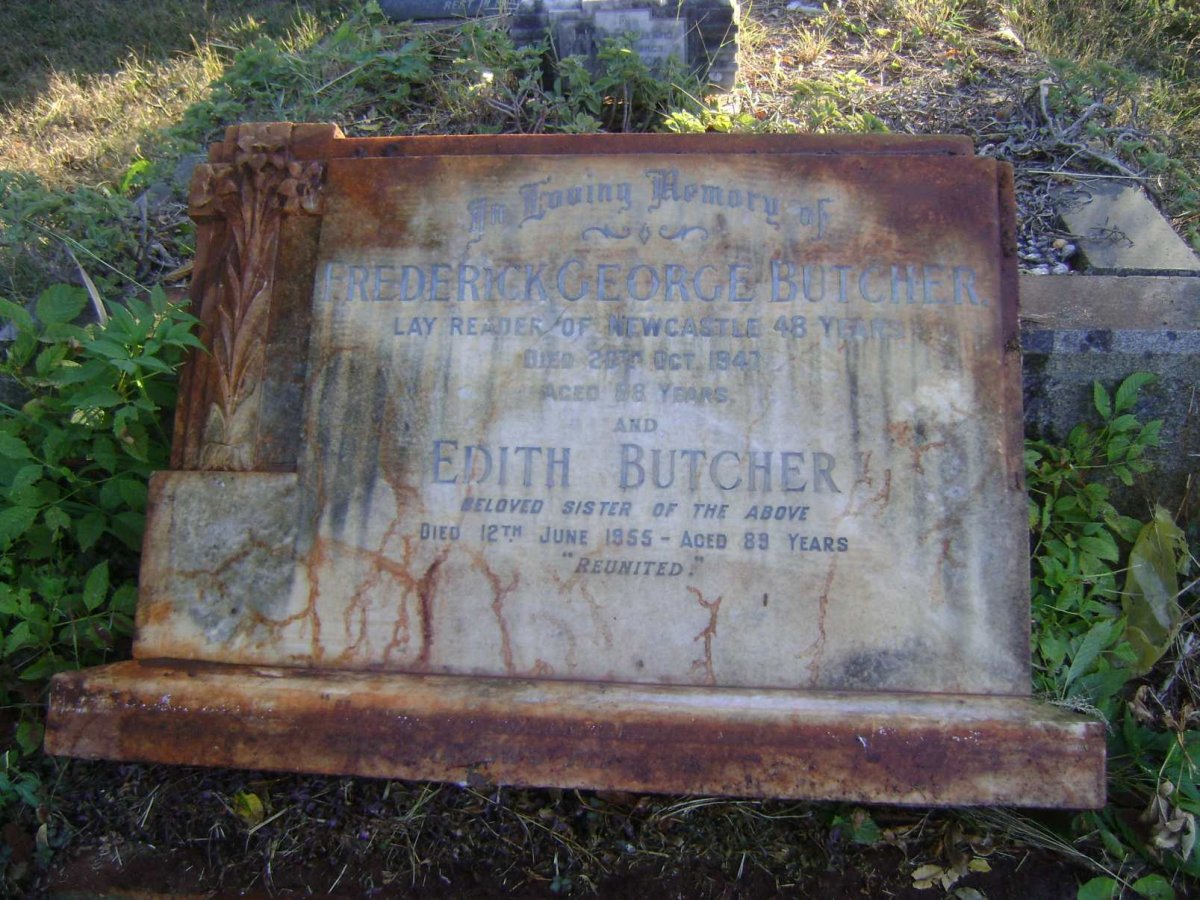 BUTCHER Frederick George -1947 :: BUTCHER Edith -1955