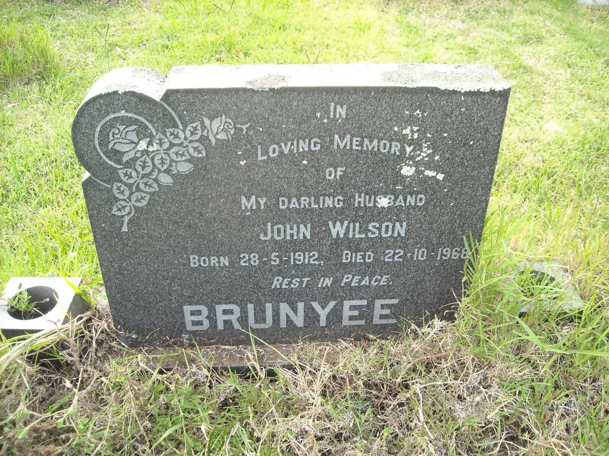 BRUNYEE John Wilson 1912-1968