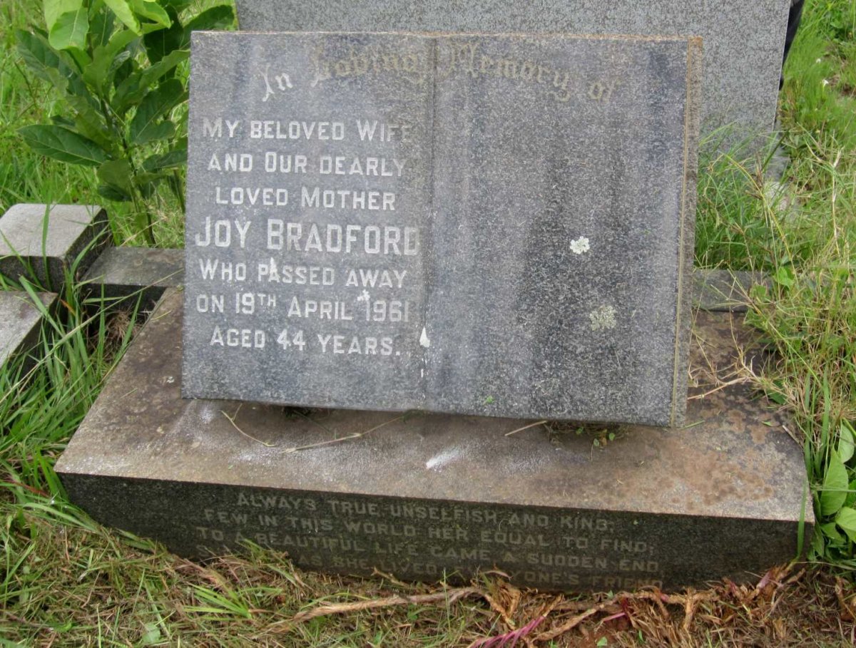 BRADFORD Joy -1961