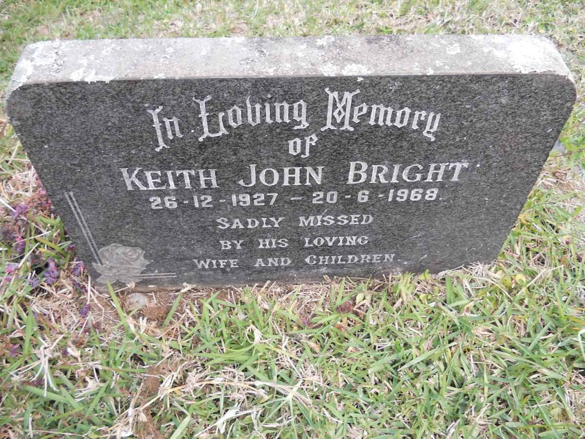 BRIGHT Keith John 1927-1968