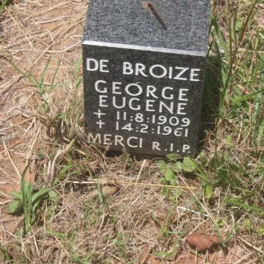 BROIZE Eugene, de 1909-1961