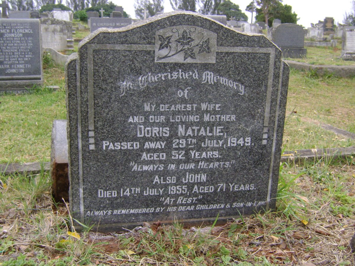 BRISTO John -1955 :: BRISTO Doris Natalie -1949