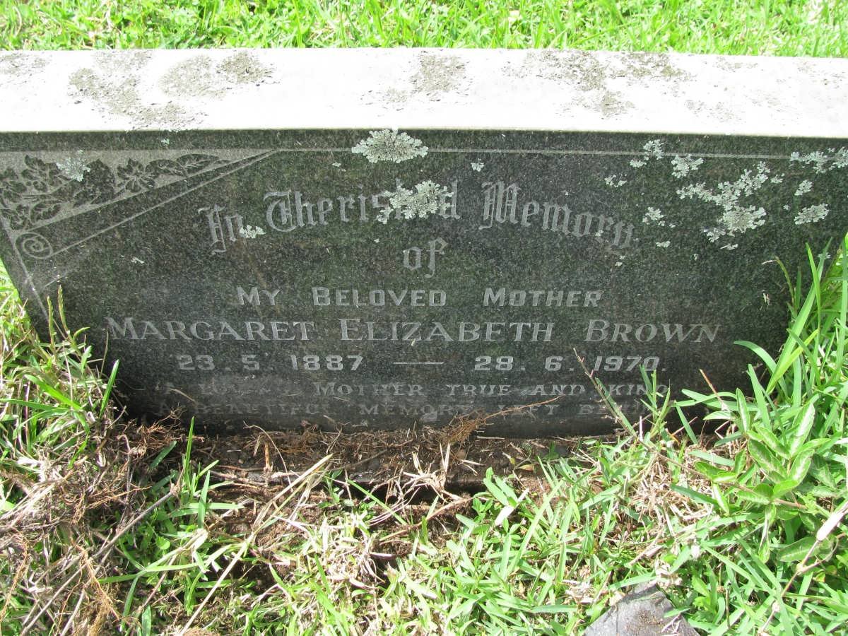 BROWN Margaret Elizabeth 1887-1970