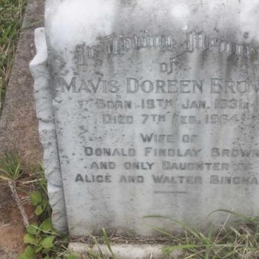 BROWN Mavis Doreen 1931-1964