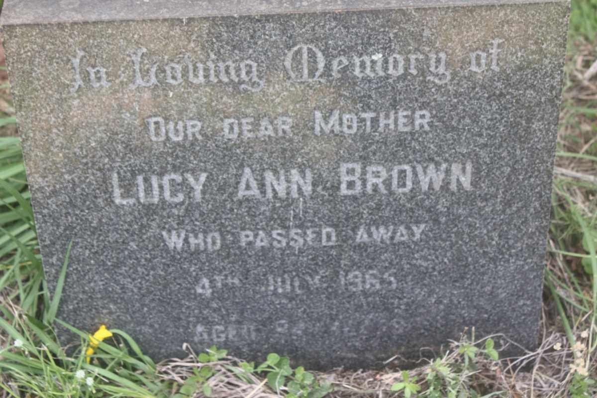 BROWN Lucy Ann -1965