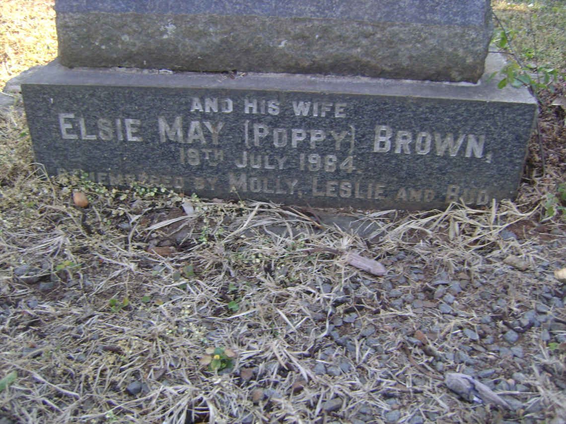 BROWN Cecil Seymour -1955 &amp; Elsie May -1984 :: BROWN Michael Ellis -1948 :: BROWN Leslie May -1998