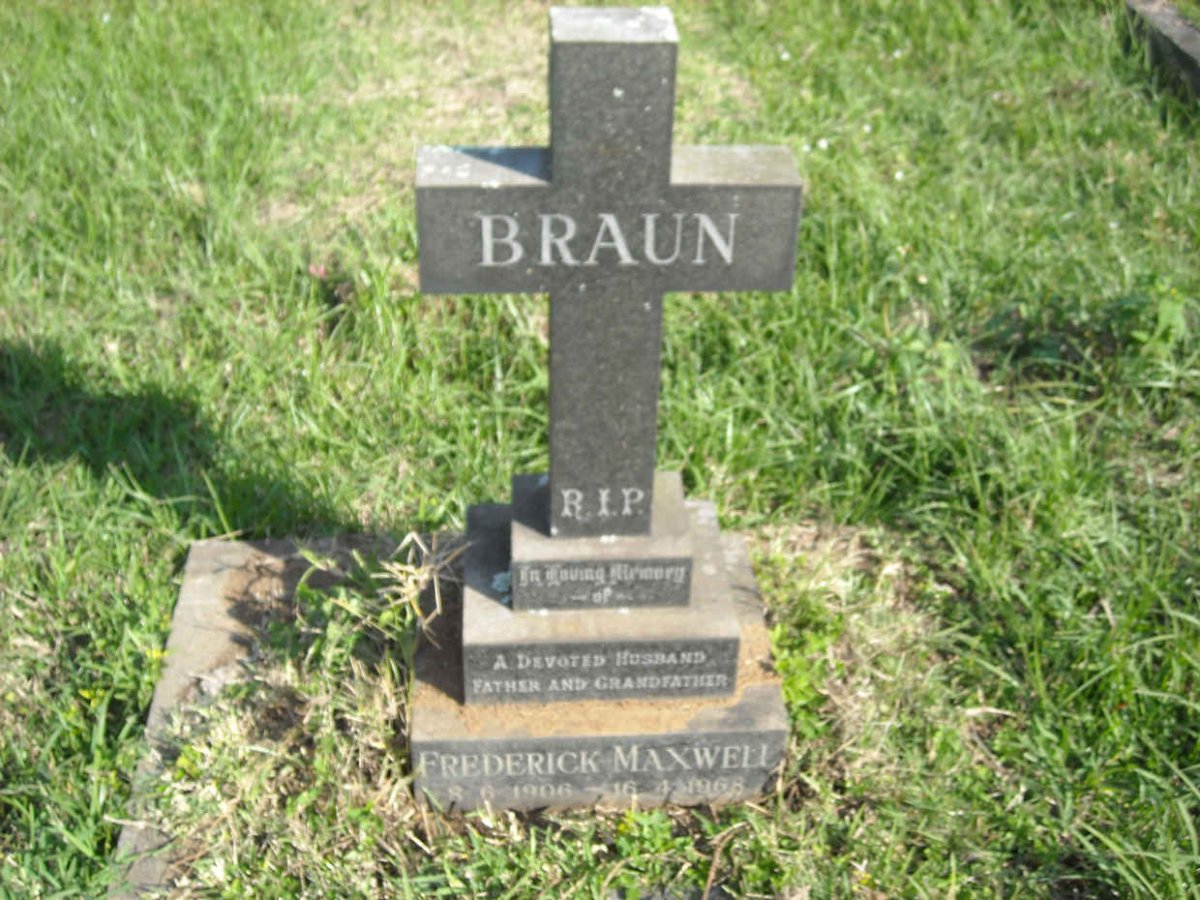 BRAUN Frederick Maxwell 1906-1968