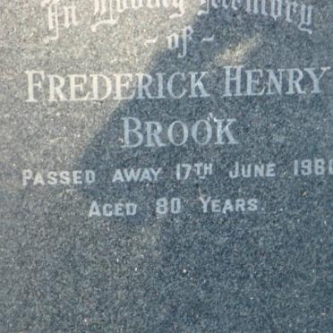 BROOK Frederick Henry -1960