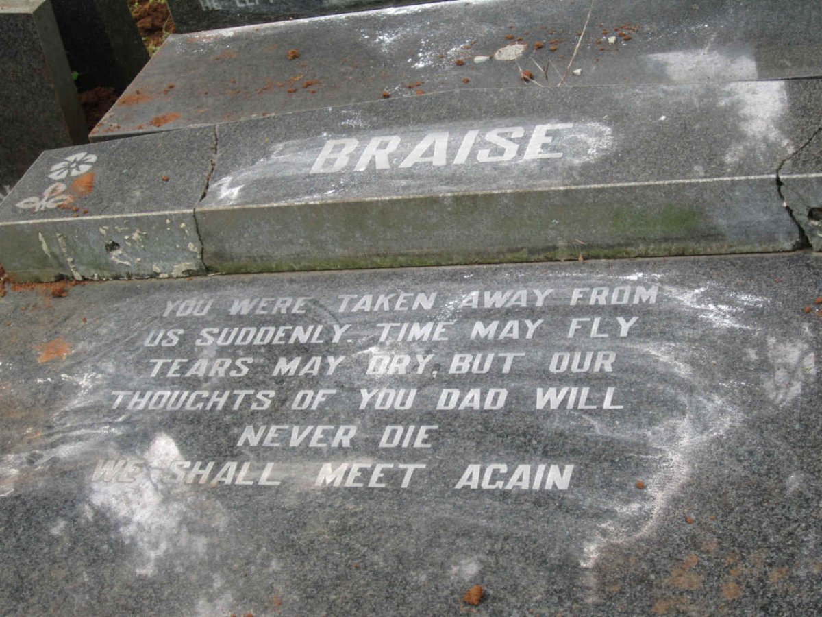 BRAISE Thomas 1944-1998