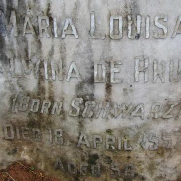 BRUIN Maria Louisa Alwina, de SCHWARZ -1957