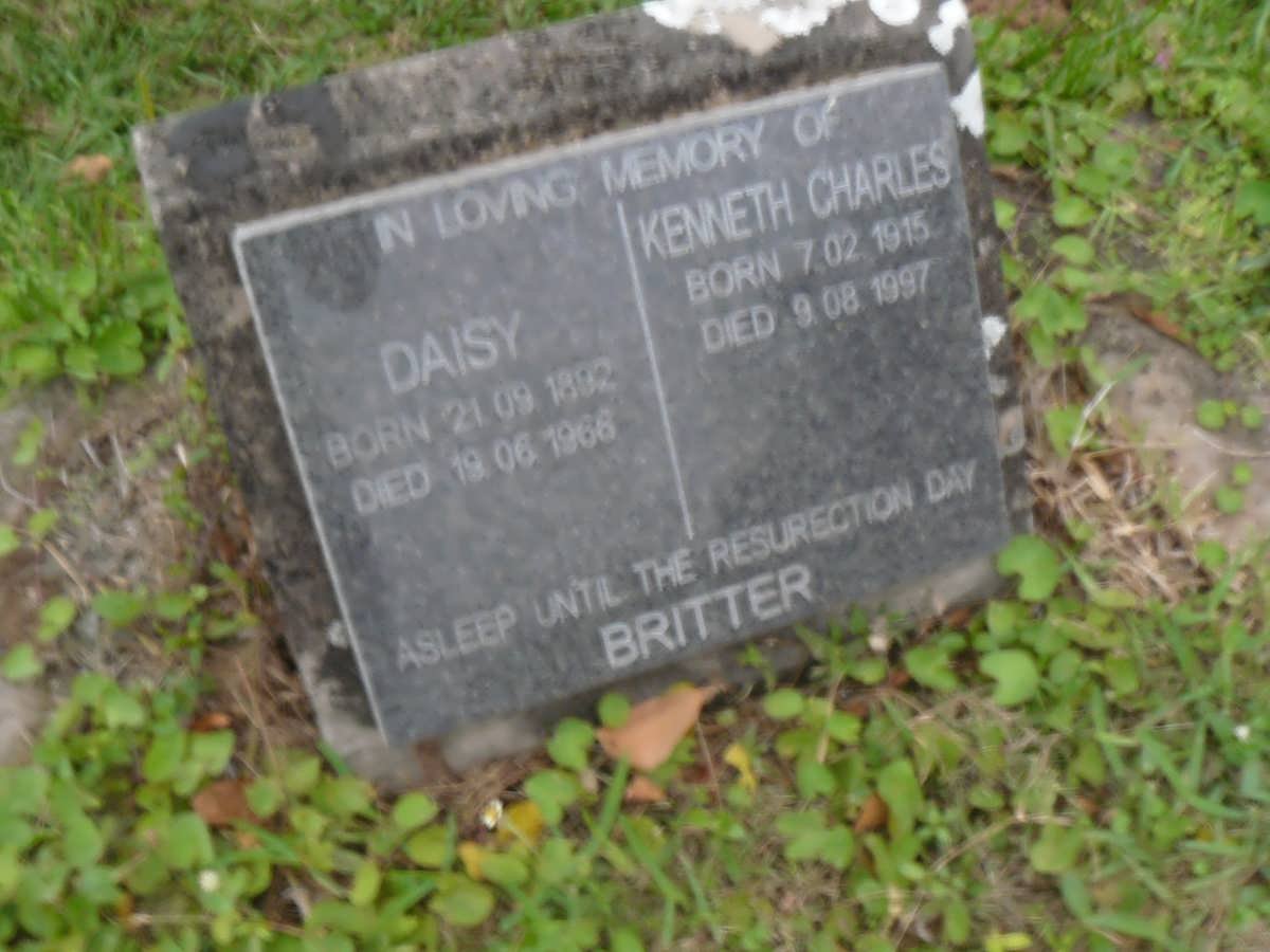 BRITTER Kenneth Charles 1915-1997 :: BRITTER Daisy 1892-1966 