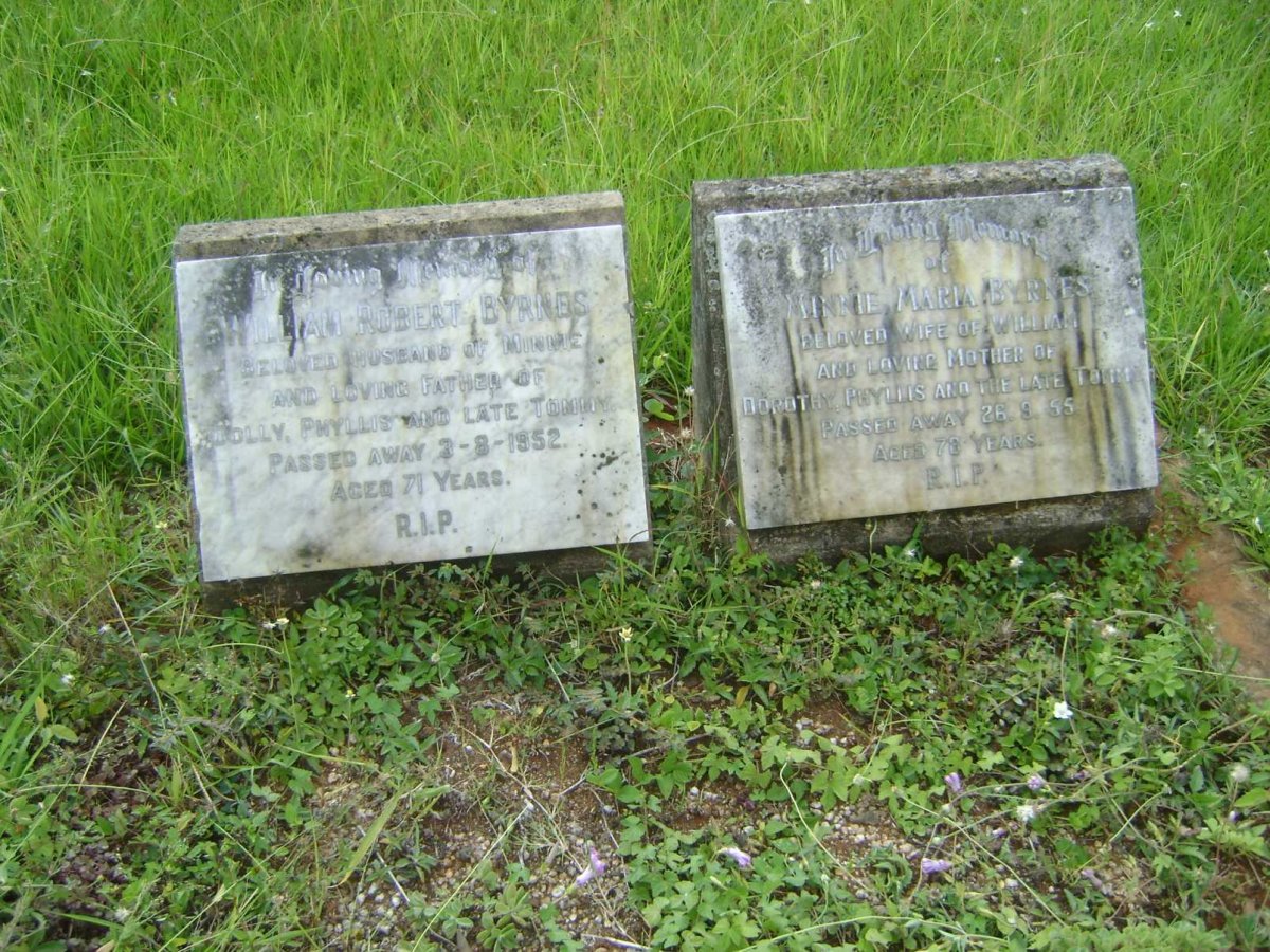 BYRNES William Robert -1952 &amp; Minnie Marie -1955