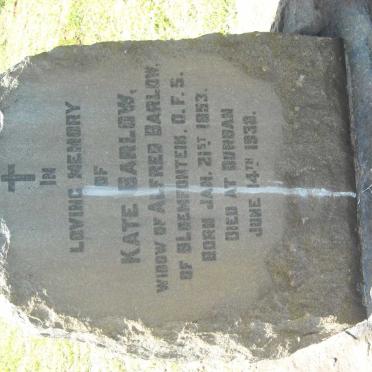 BARLOW Kate 1853-1938