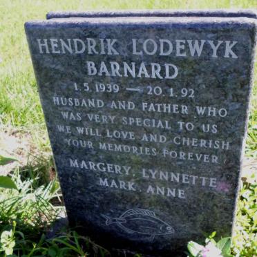 BARNARD Hendrik Lodewyk 1939-1992