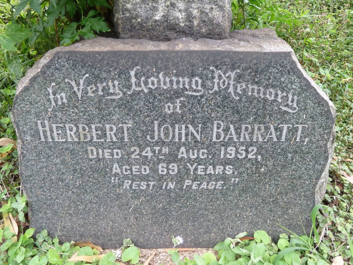BARRATT Herbert John -1952