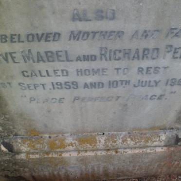 BARNES Richard Percy -1960 &amp; Olive Mabel -1959