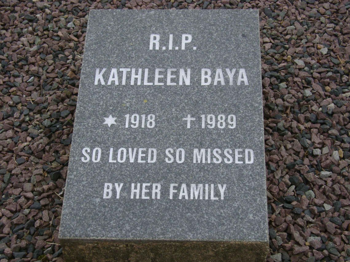 BAYA Charles Olier 1879-1973 &amp; Kathleen 1918-1989