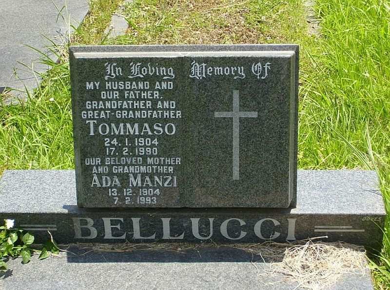 BELLUCCI Tommaso 1904-1990 &amp; Ada Manzi 1904-1993