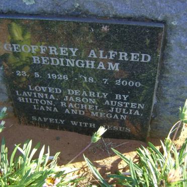 BEDINGHAM Geoffrey Alfred 1926-2000