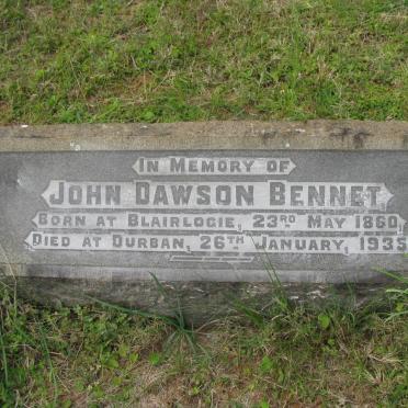 BENNET John Dawson 1860-1935