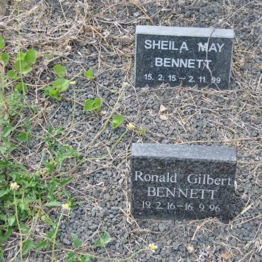 BENNETT Ronald Gilbert 1916-1996 &amp; Sheila May 1915-1999
