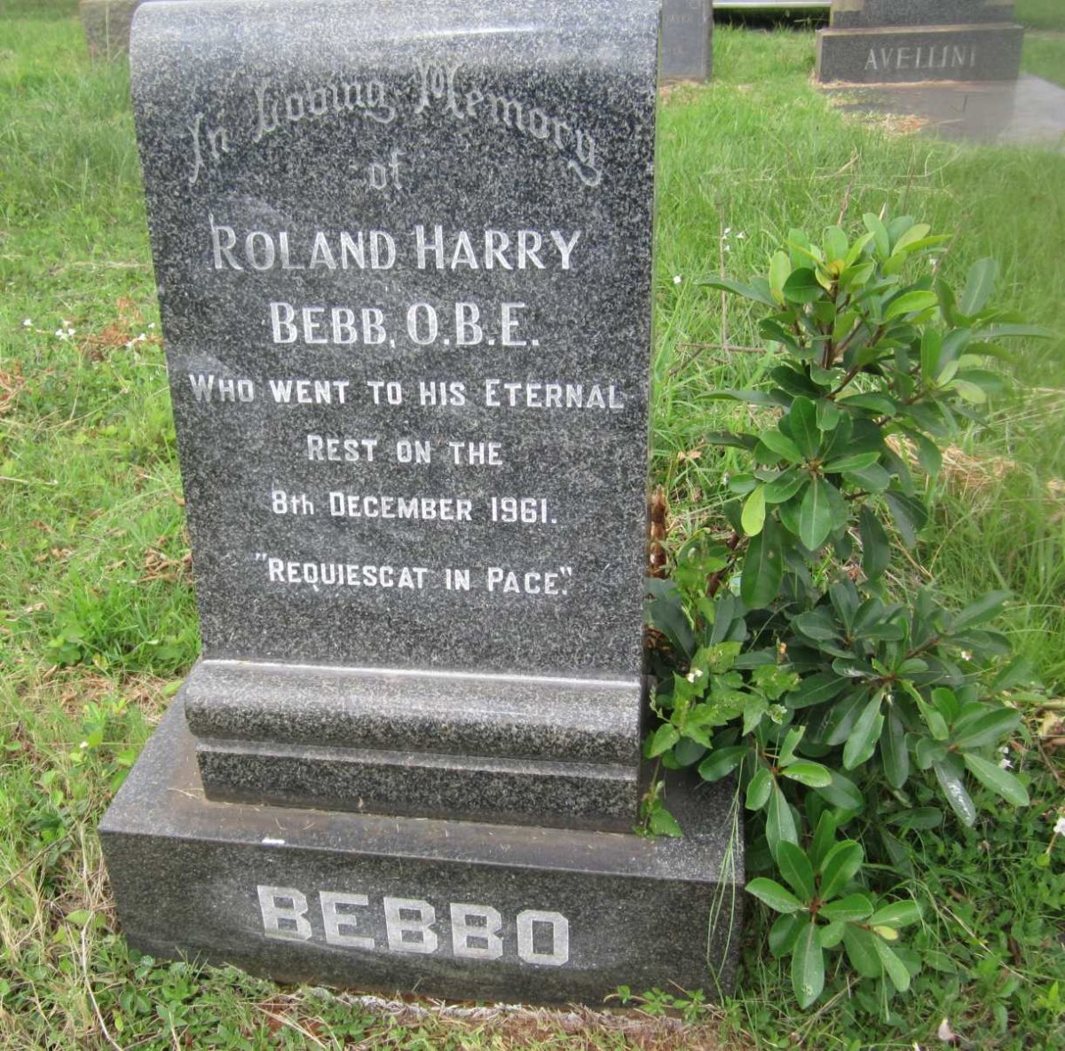 BEBB Roland Harry   -1961