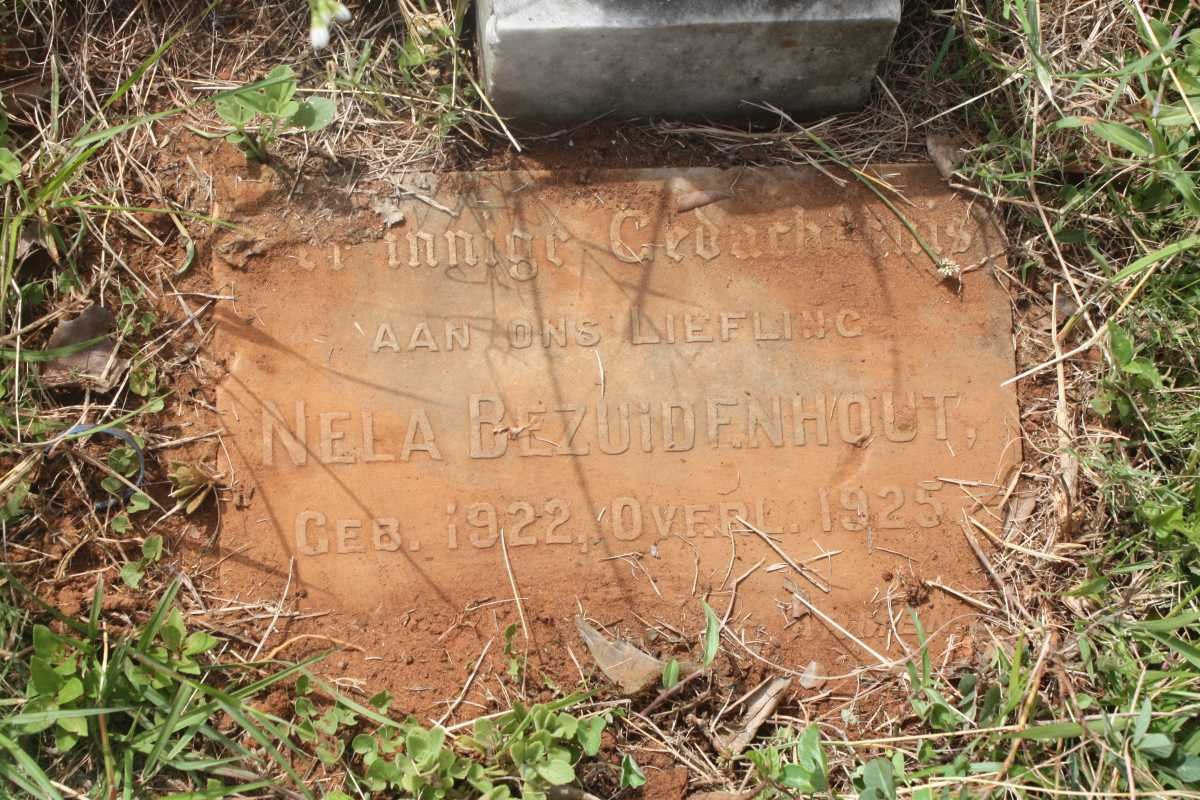 BEZUIDENHOUT Nela 1922-1925