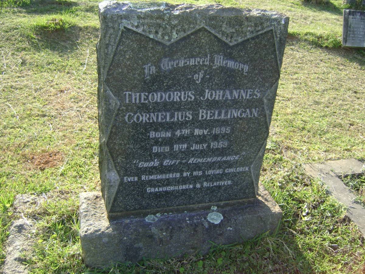 BELLINGAN Theodorus Johannes Cornelius 1895-1953