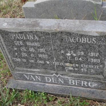 BERG Jacobus, van den 1912-1989 &amp; Paulina BRAND 1911-1988