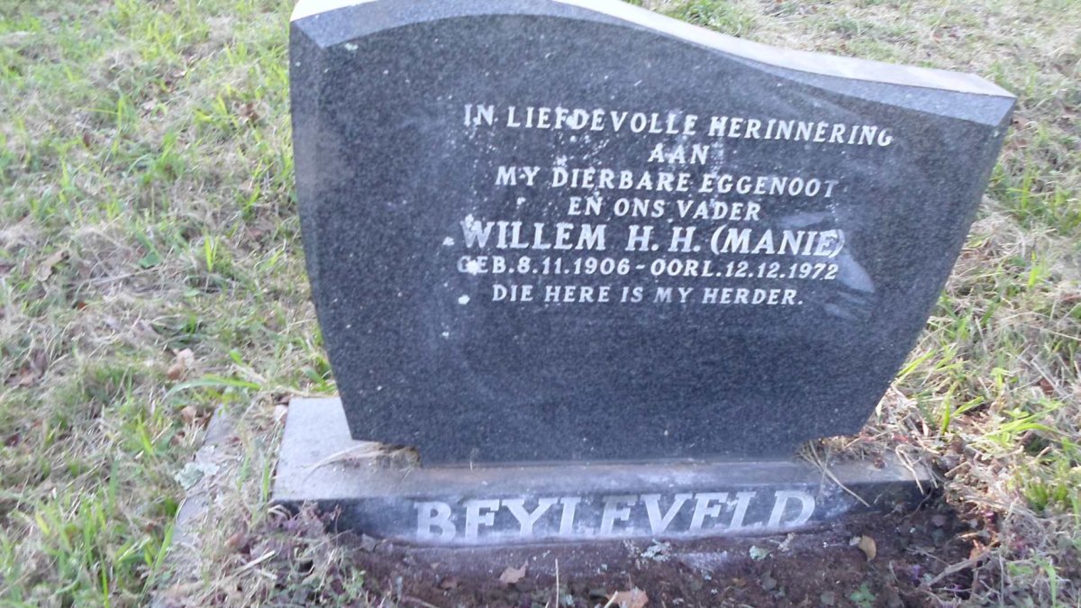 BEYLEVELD Willem H.H. 1906-1972