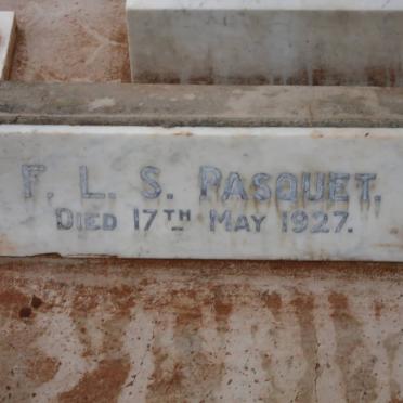 PASQUET F.L.S. -1927