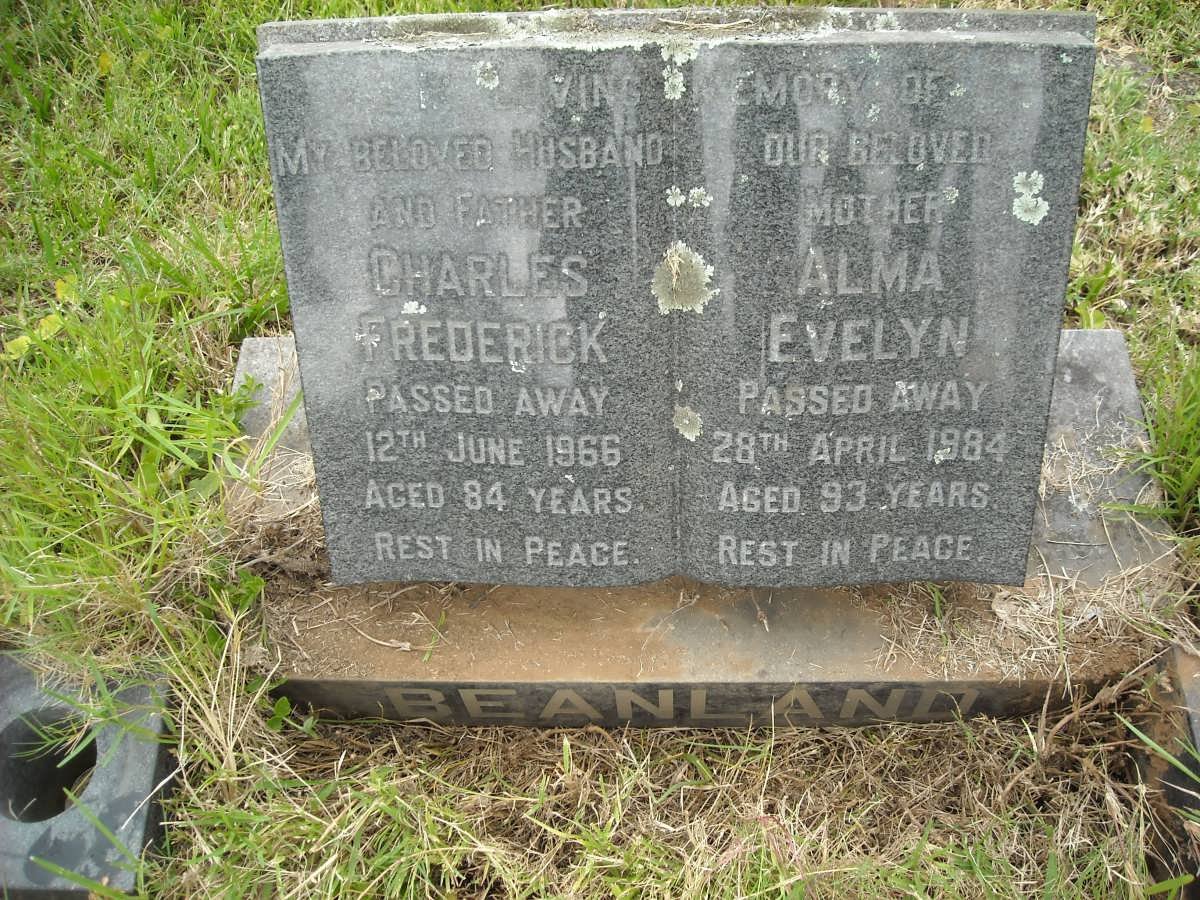 BEANLAND Charles Frederick -1966 &amp; Alma Evelyn -1984 