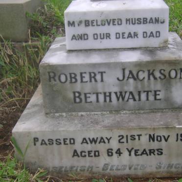 BETHWAITE Robert Jackson -1950