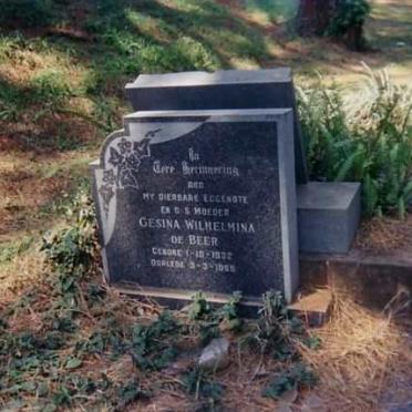 BEER Gesina Wilhelmina, de 1932-1969