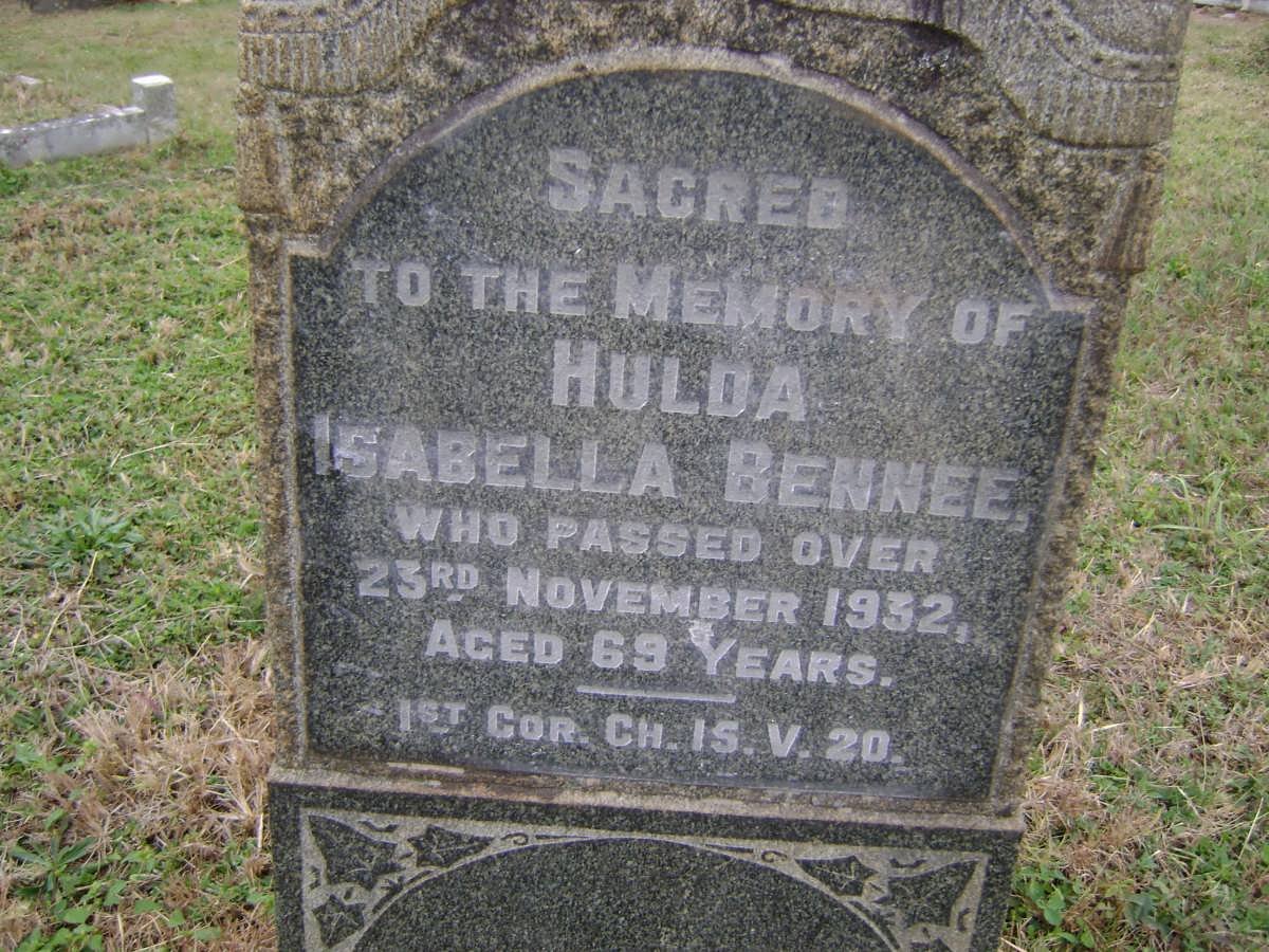 BENNEE Hulda Isabella -1932