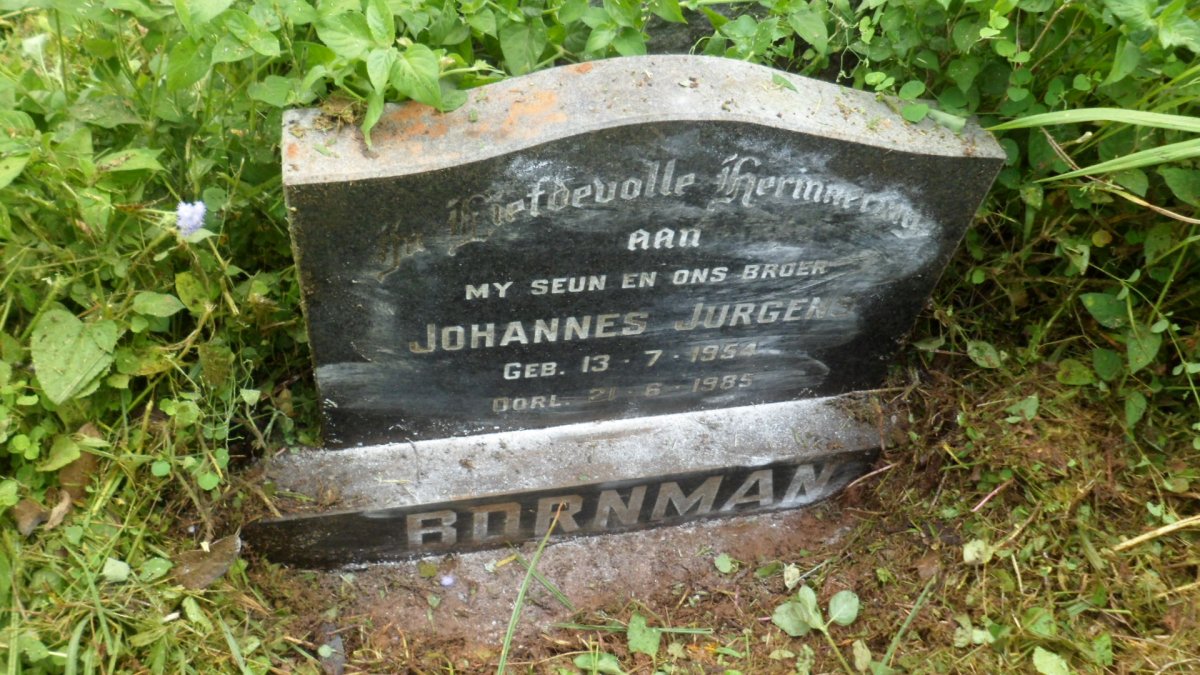 BORNMAN Johannes Jurgens 1954-1984
